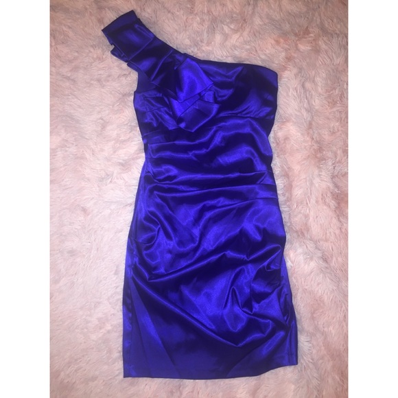 Satin Semi-formal Dress by B Darlin - Picture 2 of 3